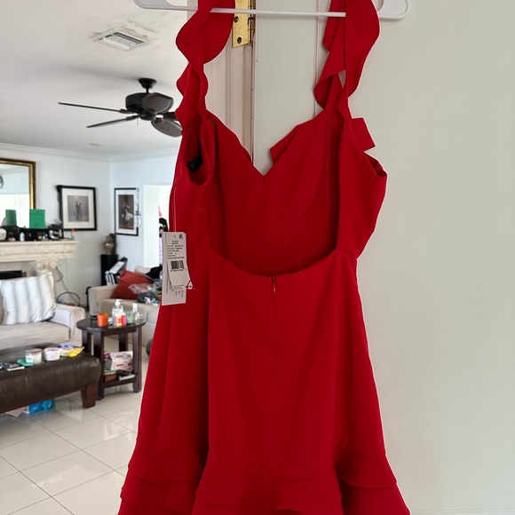 Aidan Mattox new dress red , I never used , size 3, excellent condition - Picture 6 of 7